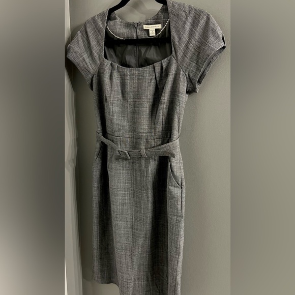 Banana Republic Plaid Belted Dress Size 4 - Picture 4 of 5